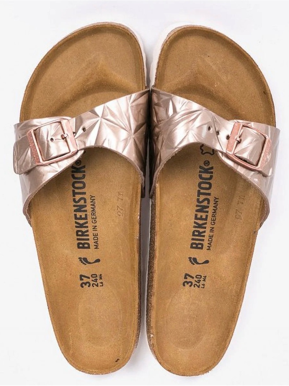 Birkenstock Madrid Gold Leather Sandals shoes Spectral Copper EU 43
